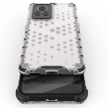 Honeycomb etui pancerny pokrowiec z żelową ramką Realme GT Neo 3 przezroczysty