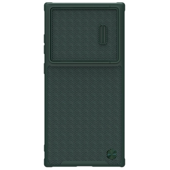 Nillkin Textured S Case etui Samsung Galaxy S22 Ultra pancerny pokrowiec z osłoną na aparat zielone