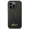 Etui Guess Glitter Script na iPhone 14 Pro Max - czarne