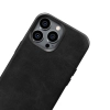 iCarer Oil Wax Premium Leather Case skórzane etui iPhone 14 Pro Max magnetyczne z MagSafe czarny (WMI14220704-BK)