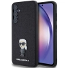 Etui Karl Lagerfeld Fixed Glitter Ikonik Logo Metal Pin na Samsung Galaxy A55 - czarne