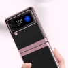 Plating Case etui Samsung Galaxy Z Flip 4 pokrowiec z metaliczną ramką czarne