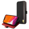 Etui Ferrari On Track Carbon Stripe na iPhone 13 mini - czarne