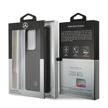 Etui Mercedes Dynamic Line na Samsung Galaxy S21 Ultra - czarne