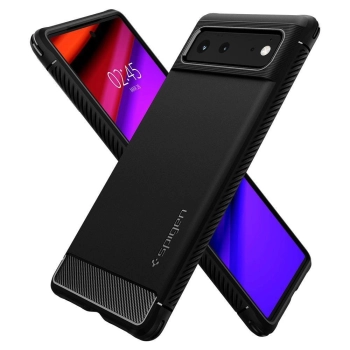 Etui Spigen Rugged Armor na Google Pixel 6 - czarny mat