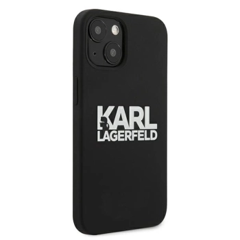 Etui Karl Lagerfeld Silicone Stack Logo na iPhone 13 mini - czarne