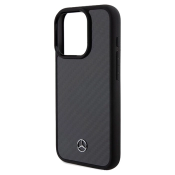 Etui Mercedes Carbon Fiber Dynamic na iPhone 15 Pro - czarne