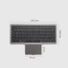 Klawiatura bezprzewodowa Bluetooth z touchpadem Dux Ducis OK Series - czarna