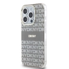 Etui DKNY IML Mono & Stripe MagSafe na iPhone 15 Pro - beżowe