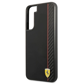 Etui Ferrari On Track Carbon Stripe na Samsung Galaxy S22+ - czarne