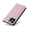 Magnet Strap Case etui do iPhone 13 Pro pokrowiec portfel + mini smycz zawieszka różowy
