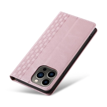 Magnet Strap Case etui do iPhone 13 Pro pokrowiec portfel + mini smycz zawieszka różowy