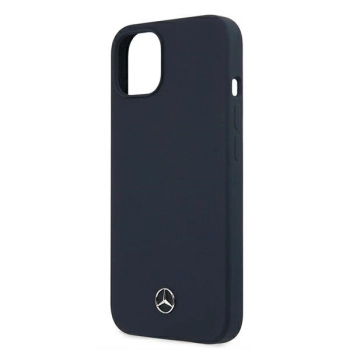 Etui Mercedes Silicone Line na iPhone 13 mini - granatowe