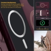 Etui Caseology Parallax Mag z MagSafe na iPhone 15 Pro - burgundowe