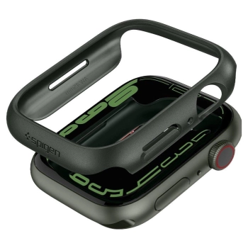 Etui Spigen Thin Fit na Apple Watch 7 / 8 (45 mm) - ciemnozielone