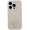 Etui Guess Croco Triangle Metal Logo do iPhone 15 Pro Max - złote