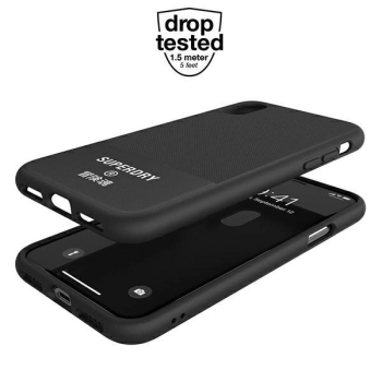 Etui SuperDry Moulded Canvas na iPhone X / Xs - czarne