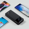 Baseus Bipow powerbank z szybkim ładowaniem 20000mAh 20W czarny (Overseas Edition) + kabel USB-A - Micro USB 0.25m czarny (PPBD050501)