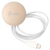 Etui Guess 4G Print MagSafe na iPhone 13 Pro + ładowarka indukcyjna - brązowe