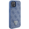Etui Guess Crossbody 4G Metal Logo do iPhone 15 - niebieskie