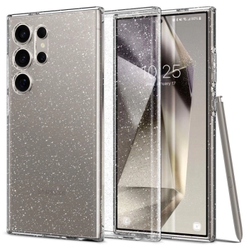 Etui Spigen Liquid Crystal na Samsung Galaxy S24 Ultra - przezroczysto-brokatowe