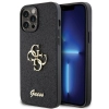 Etui Guess Glitter Script Big 4G na iPhone 13 Pro Max - czarne
