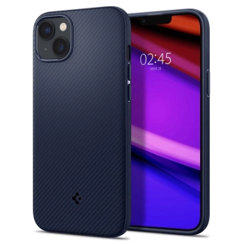 Etui Spigen Mag Armor na iPhone 14 - niebieskie