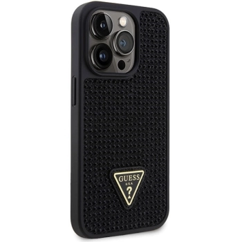 Etui Guess Rhinestone Triangle na iPhone 14 Pro - czarne
