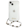 Etui Guess White Pearl na iPhone 13 mini - przezroczyste