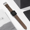 Strap Leather skórzany pasek Apple Watch Ultra, SE, 9, 8, 7, 6, 5, 4, 3, 2, 1 (49, 45, 44, 42 mm) opaska bransoleta ciemnobrązowy