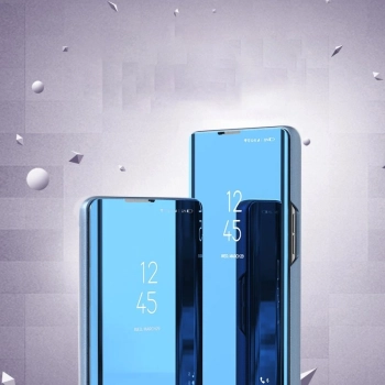 Clear View Case futerał etui z klapką Samsung Galaxy A52s 5G / A52 5G / A52 4G niebieski