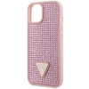 Etui Guess Rhinestone Triangle na iPhone 14 Plus - różowe