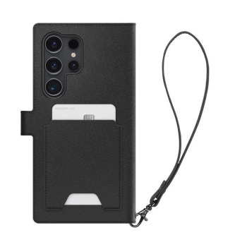 Etui Spigen Wallet S Plus na Samsung Galaxy S24 Ultra - czarne