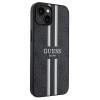 Etui Guess 4G Printed Stripes MagSafe na iPhone 15 / 14 / 13 - czarne
