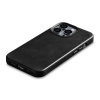 iCarer Oil Wax Premium Leather Case skórzane etui iPhone 14 Pro Max magnetyczne z MagSafe czarny (WMI14220704-BK)