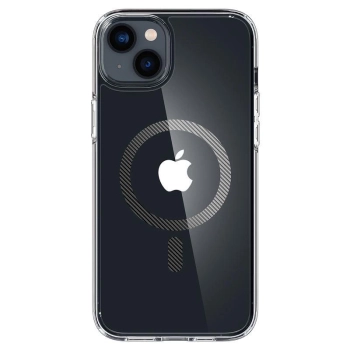 Etui Spigen Ultra Hybrid Mag z MagSafe na iPhone 14 przezroczysto-szare