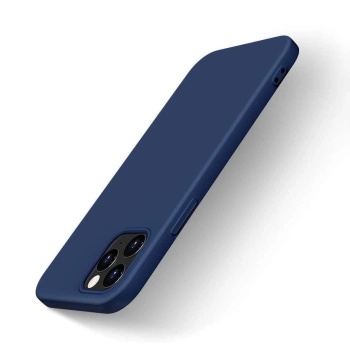 Silicone Case elastyczne silikonowe etui pokrowiec iPhone 13 Pro niebieski