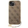 Etui Guess 4G Charms Collection na iPhone 14 Plus - brązowe