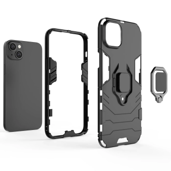 Ring Armor etui do iPhone 14 Pro pancerny pokrowiec uchwyt magnetyczny ring czarne