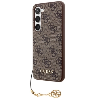 Etui Guess 4G Charms Collection na Samsung Galaxy A55 - brązowe