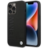 Etui BMW Leather Stamp na iPhone 14 Pro - czarne