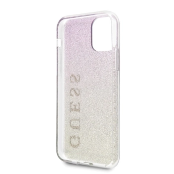 Etui Guess Gradient Glitter na iPhone 11 Pro - różowo-złote