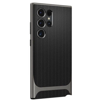 Etui Spigen Neo Hybrid na Samsung Galaxy S24 Ultra - metaliczny szary
