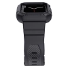 Kingxbar CYF106 2w1 pancerne etui Apple Watch SE, 9, 8, 7, 6, 5, 4, 3, 2, 1 (41, 40, 38 mm) z paskiem szare