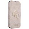 Etui Guess 4G Metal Logo na iPhone 15 / 14 / 13 - różowe