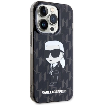 Etui Karl Lagerfeld Monogram Ikonik na iPhone 15 Pro Max - czarne