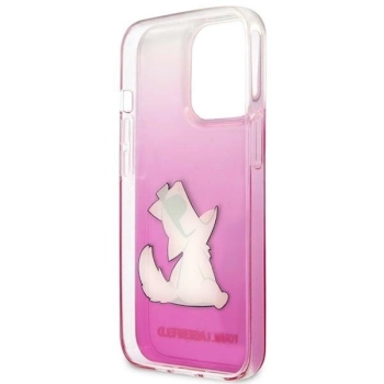 Etui Karl Lagerfeld Choupette Fun na iPhone 14 Pro Max - różowe