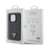 Etui Guess Croco Triangle Metal Logo do iPhone 15 Pro - czarne