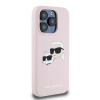 Etui Karl Lagerfeld Silicone Karl&Choupette MagSafe na iPhone 15 Pro Max - różowe
