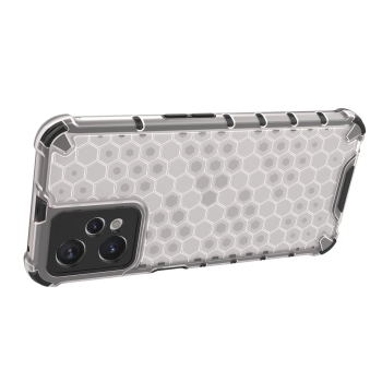 Honeycomb etui pancerny pokrowiec z żelową ramką Realme 9 Pro przezroczysty